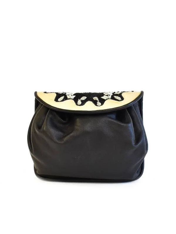 MINI ACCORDION BAG - white+black-white nights