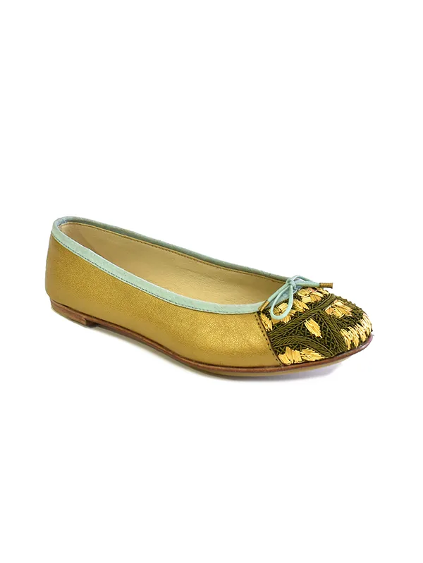 BIZI BALLERINA - lovato gold-olive gold